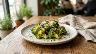 Brócoli en Air Fryer con Ajo y Parmesano Fácil