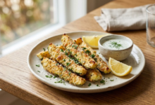 Calabacín en Air Fryer Receta Ligera y Crujiente