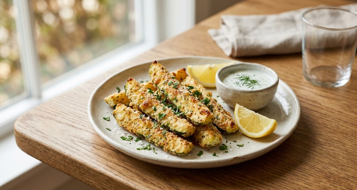 Calabacín en Air Fryer Receta Ligera y Crujiente