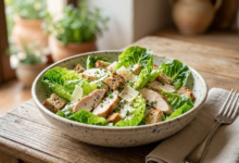 Ensalada César Saludable Versión Ligera y Cremosa