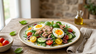 Ensalada de Atún y Huevo Receta Fácil para Comida Ligera