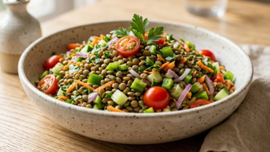 Ensalada de Lentejas con Verduras