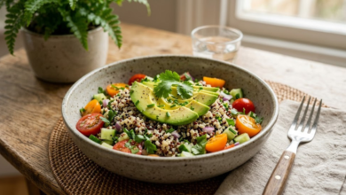 Ensalada de Quinoa con Aguacate