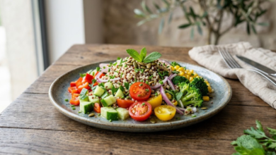 Ensalada de Quinoa y Verduras Receta Saludable y Nutritiva