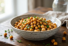 Garbanzos Crujientes en Air Fryer Snack Saludable