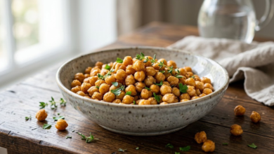 Garbanzos Crujientes en Air Fryer Snack Saludable