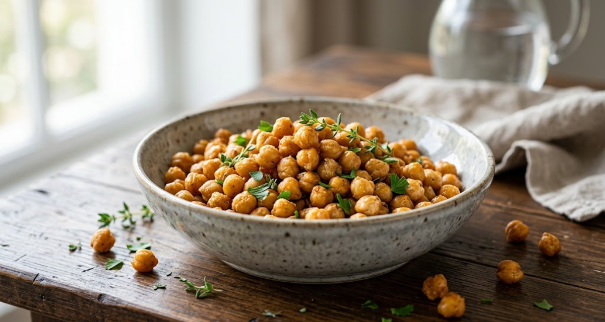 Garbanzos Crujientes en Air Fryer Snack Saludable