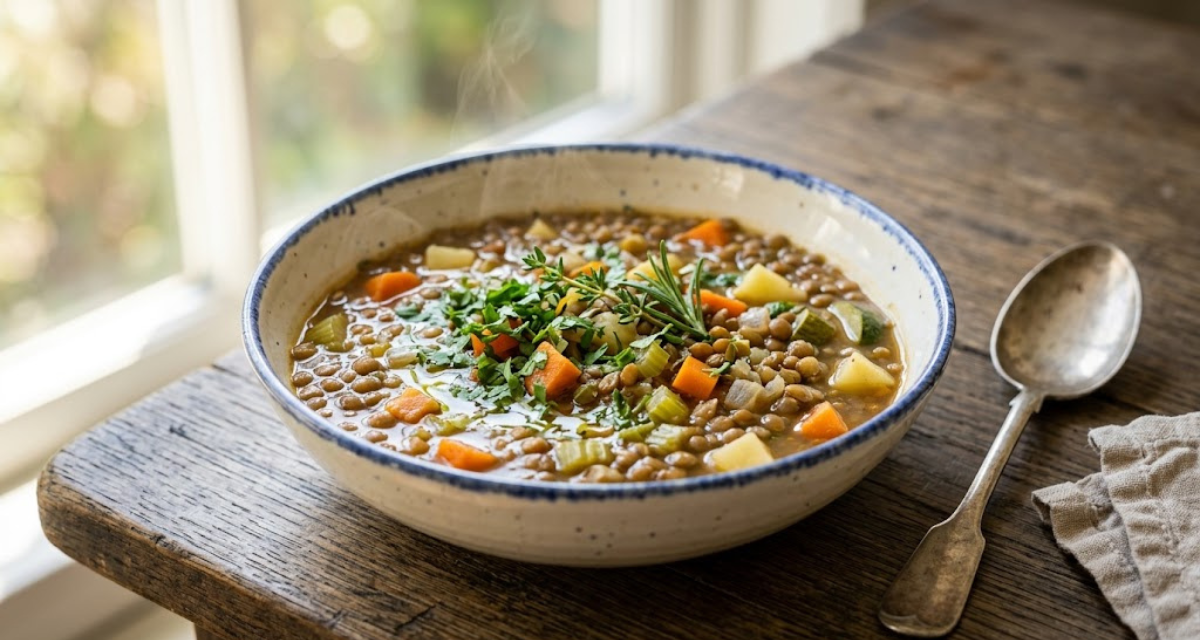 Lentejas con Verduras Receta Saludable y Económica