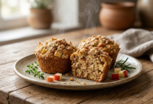 Muffins de Avena y Manzana Desayuno Saludable y Fácil