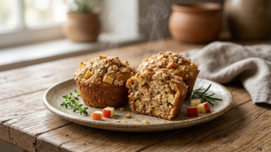 Muffins de Avena y Manzana Desayuno Saludable y Fácil