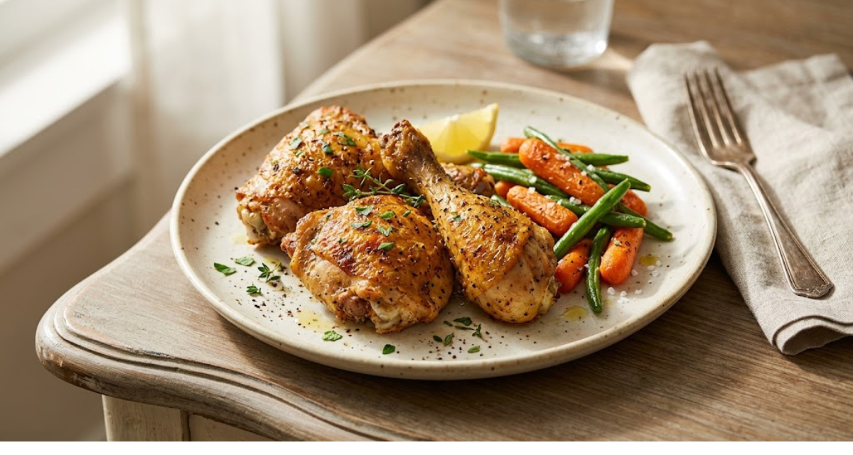 Pollo en Air Fryer Receta Fácil, Jugosa y Saludable