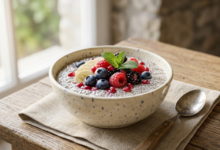Pudding de Chía con Frutas Desayuno Saludable