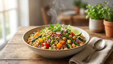 Quinoa con Verduras Receta Vegetariana Rica en Proteínas