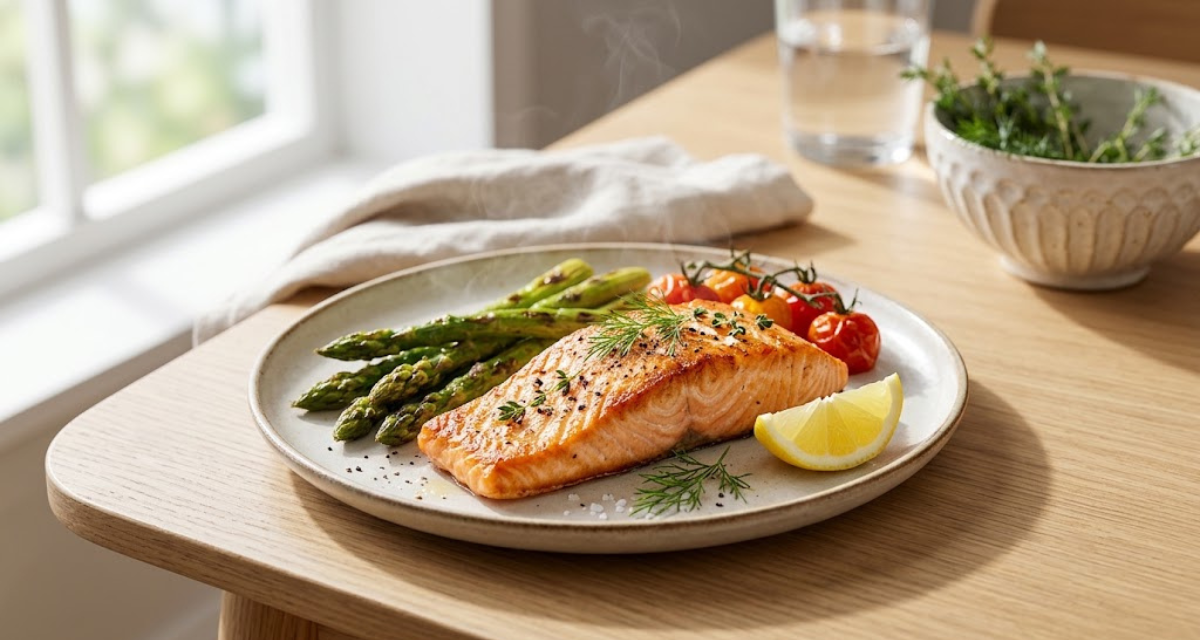 Salmón en Air Fryer Receta Saludable Lista en 15 Minutos