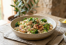 Arroz Integral con Pollo y Brócoli: Receta Saludable