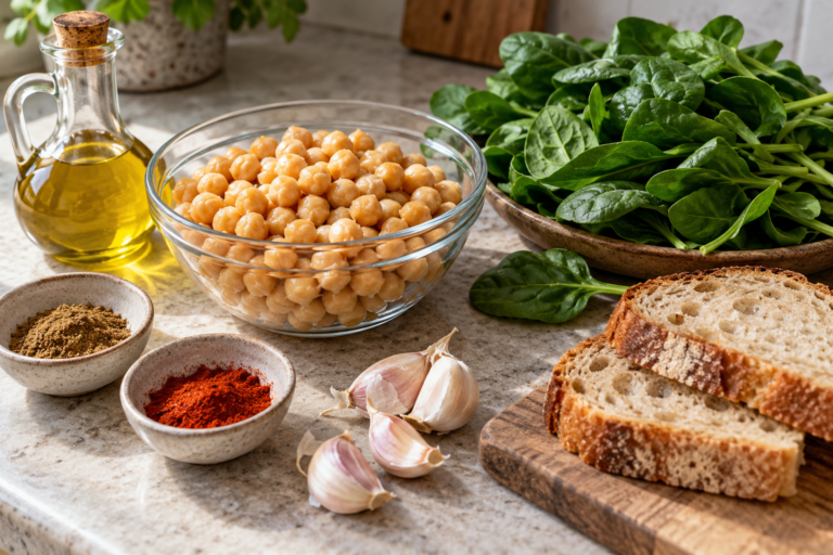 garbanzos con espinacas