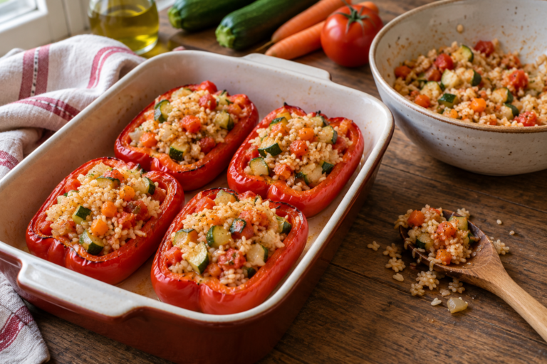 pimientos rellenos de arroz
